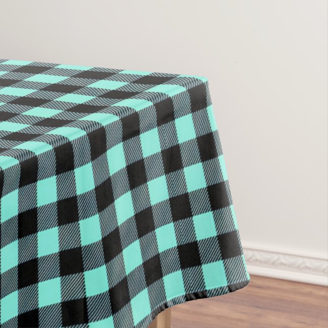 Buffalo Plaid Print Tablecloth (In Situ)