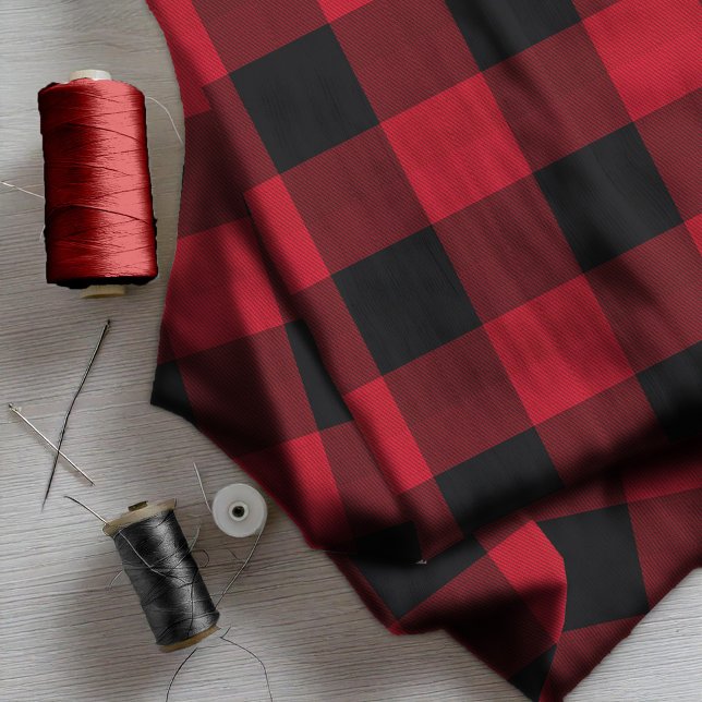 Buffalo Plaid Red and Black ID603 Fabric (Creator Uploaded)