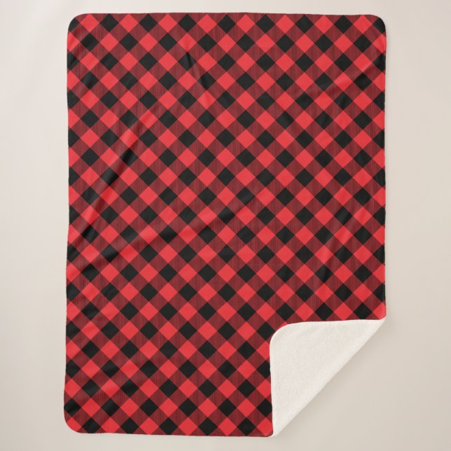 Buffalo Plaid Red Black Check (Devant)