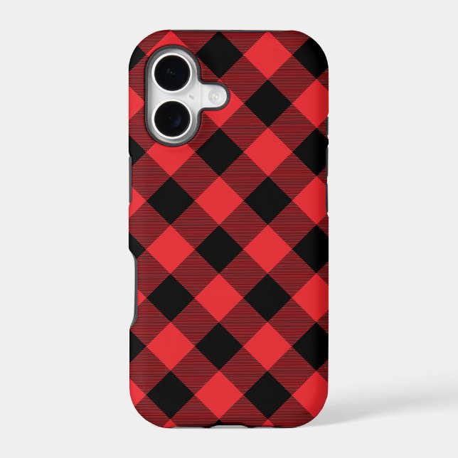 Buffalo Plaid Red Black Check (Verso)