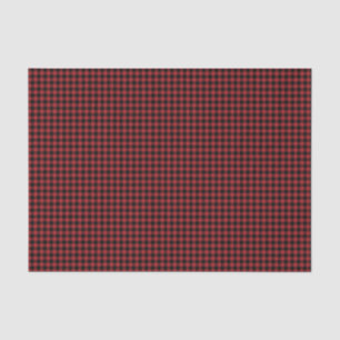 Buffalo Plaid Red black Check Country Lumberjack Tissue Paper