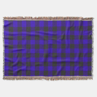 Buffalo Plaid Royal Blue Check Throw Blanket