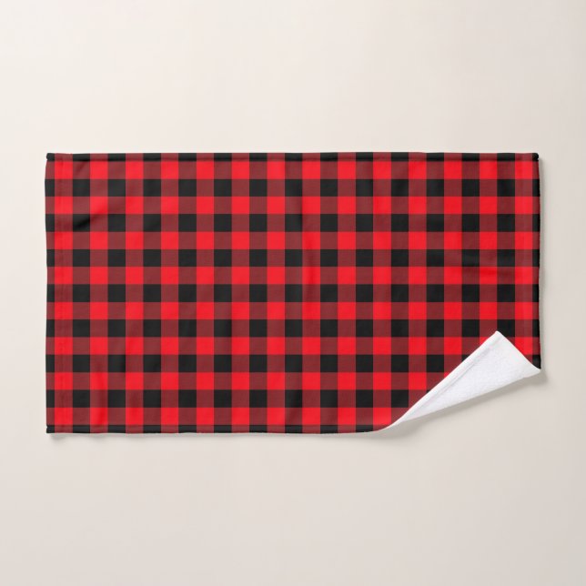 Buffalo Plaid towel set (Hand Towel)