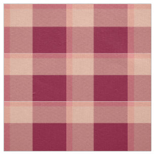 Buffalo plaid trendy modern checks red fabric
