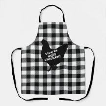 Buffalo Plaid Ugly Chicken Apron