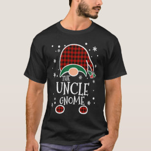 Buffalo Plaid Uncle Gnome Christmas Family Matchi T-Shirt