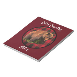 Buffalo Plaid Wild Bear Country Notes