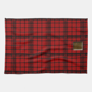 Buffalo Plaid with Maple Leaf ButtonAmerican MoJo Kitchen Towel