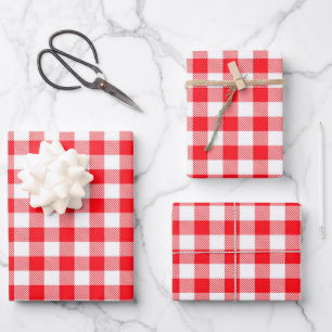 Buffalo Plaid Wrapping Paper Sheets