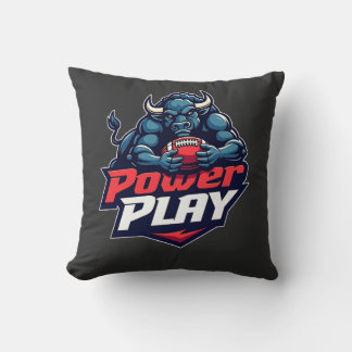 Buffalo - Power Play Throw Pillow