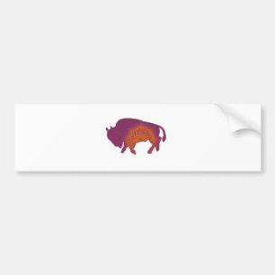 Buffalo Purple Bumper Sticker