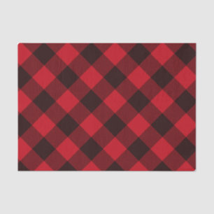 Buffalo Red and Black Plaid Christmas Tissue Paper