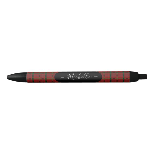 Buffalo Red Plaid Medium Gift  Black Ink Pen (Front)