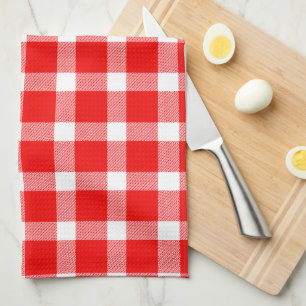 Buffalo Red White Plaid Holiday Picnic Classic Kitchen Towel