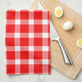 Buffalo Red White Plaid Holiday Picnic Classic Kitchen Towel