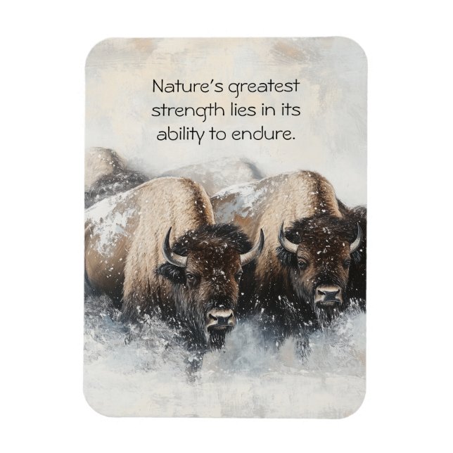 Buffalo Resilience: Snowstorm Magnet (Vertical)