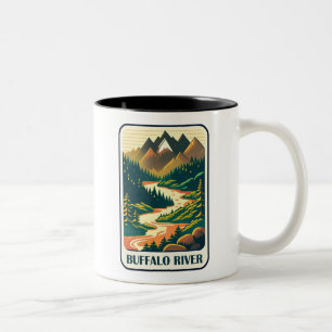 Buffalo River Arkansas Colors Two-Tone Coffee Mug