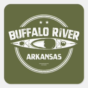 Buffalo River, Arkansas Square Sticker