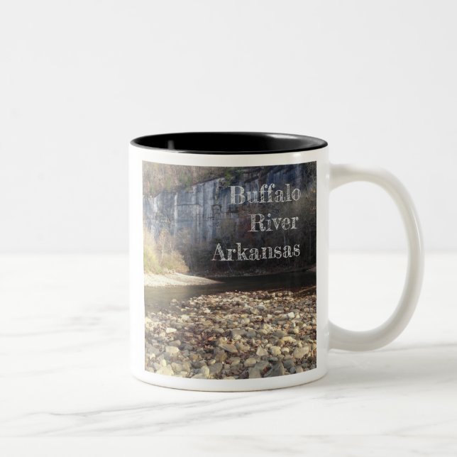 Buffalo River Arkansas Two-Tone Coffee Mug (Right)