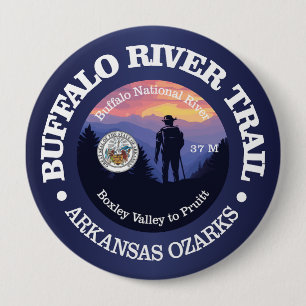 Buffalo River Trail (rd2) 4 Inch Round Button