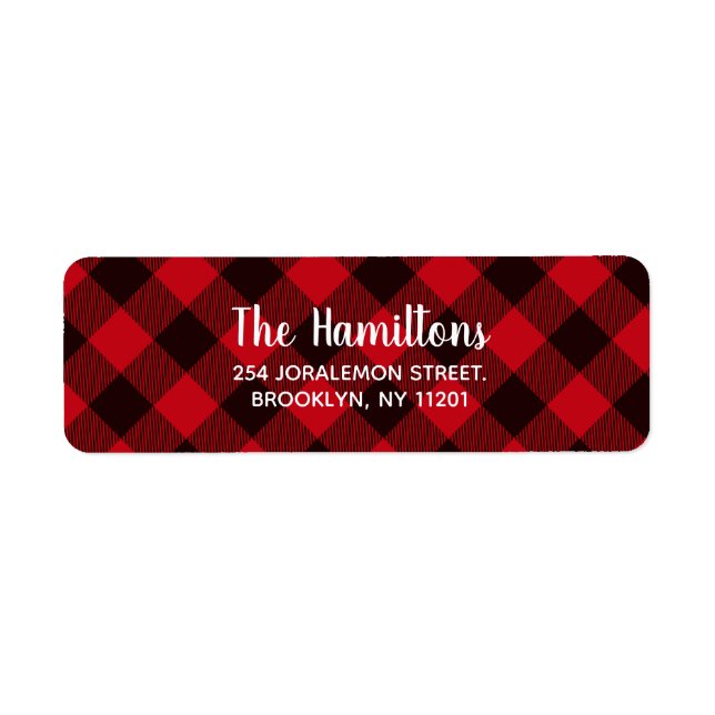 Buffalo Rouge et noir Plaid Motif Noël (Devant)