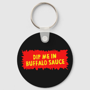 Buffalo Sauce Hot Chicken Wings R Food  Keychain