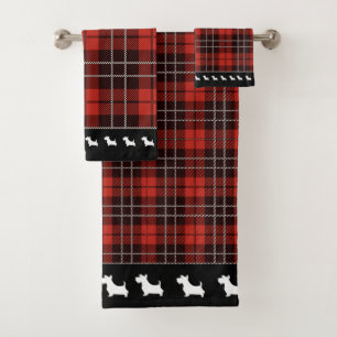 Buffalo Scottish Tartan Plaid Checkered Bath Towel Set