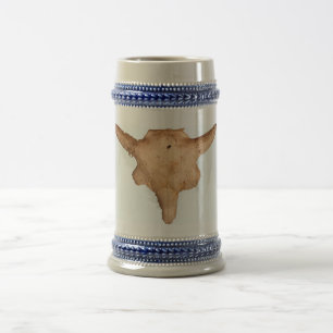 Buffalo Skull Beer Stein