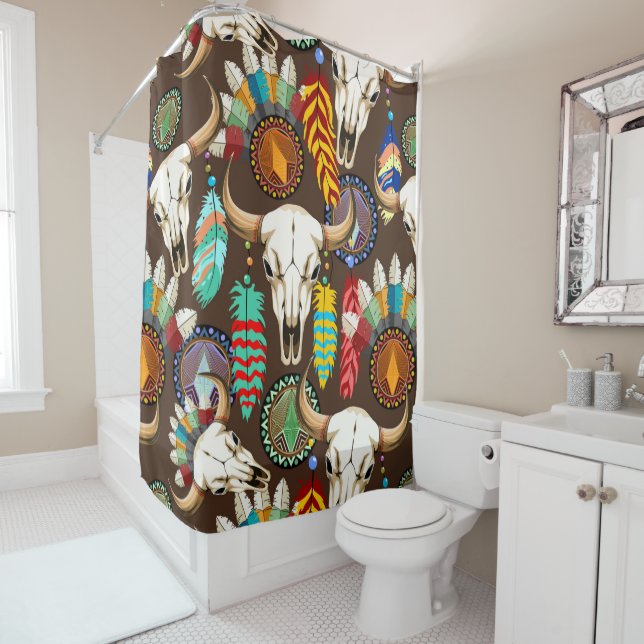Buffalo Skull Native American Emblem (In Situ)