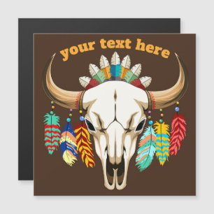 Buffalo Skull Native American Emblem