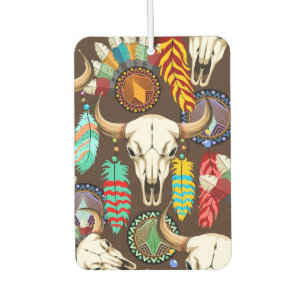 Buffalo Skull Native American Emblem Air Freshener