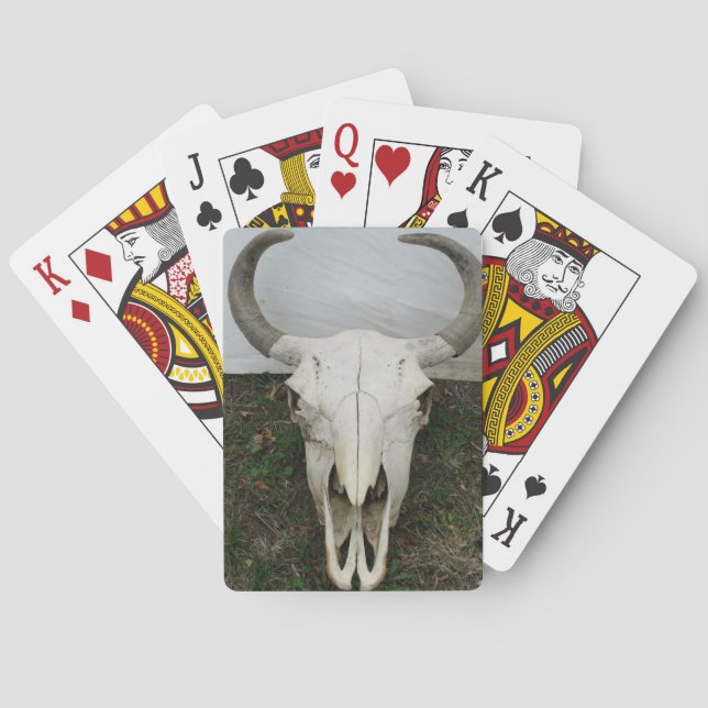 Buffalo Skull Playing Cards (Back)