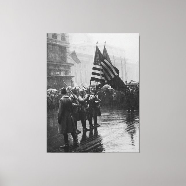 Buffalo Soldiers 367th Infantry African American Canvas Print (Front)