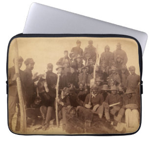 Buffalo Soldiers, First Black Regiment Laptop Slee Laptop Sleeve