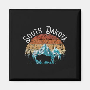 Buffalo South Dakota The Mount Rushmore State Nati Magnet