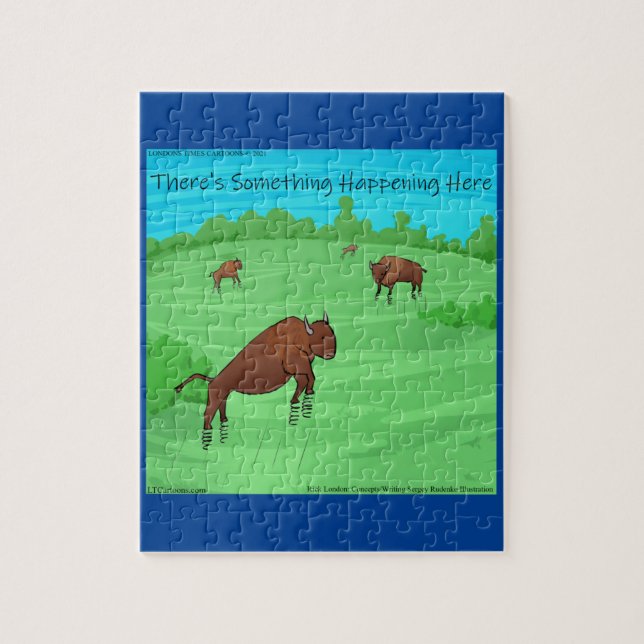 Buffalo Springfield For What Its Worth Funny Comic Jigsaw Puzzle (Vertical)
