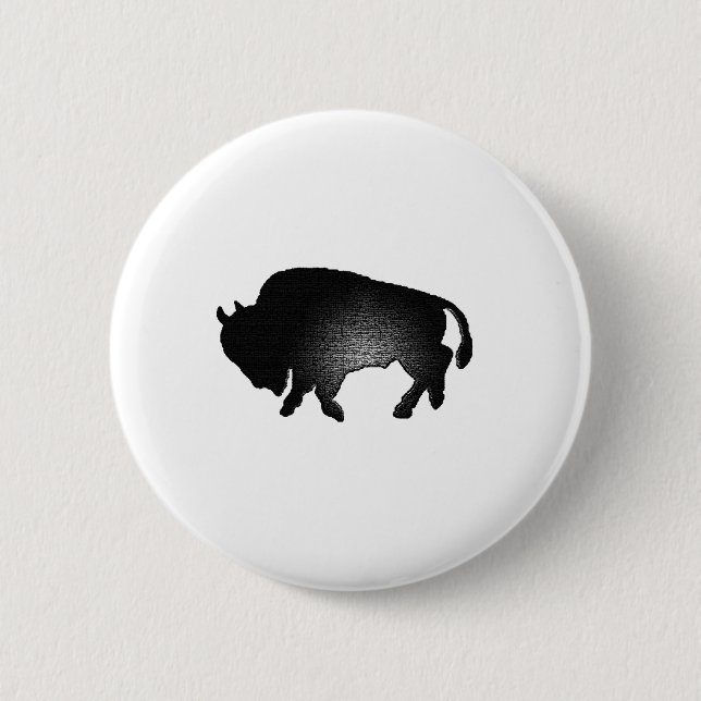 buffalo state 2 inch round button (Front)