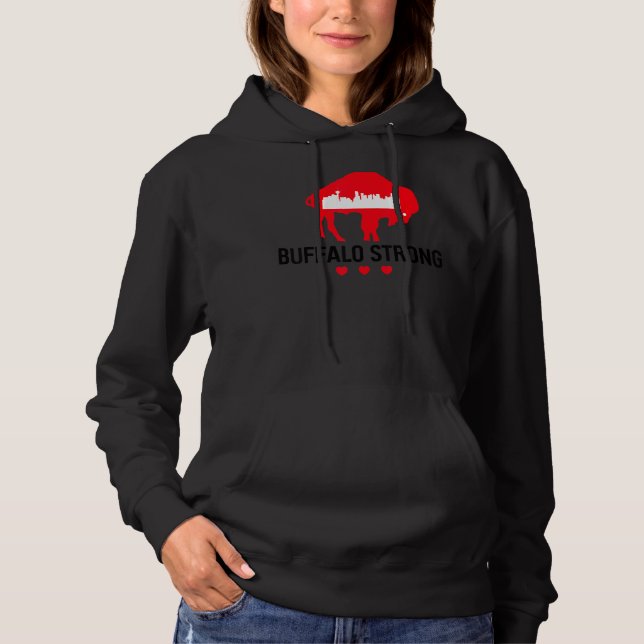 Buffalo Strong Pray For Buffalo   Hoodie (Front)