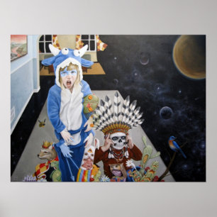 Buffalo Sunrise Poster