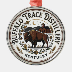 Buffalo Trace Distillery Kentucky Metal Ornament