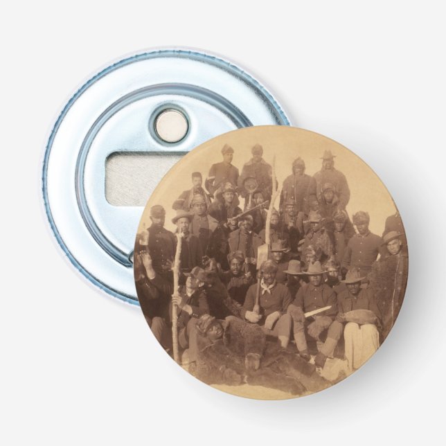 Buffalo Warriors: American Black Fighting Cavalry Bottle Opener (Front)