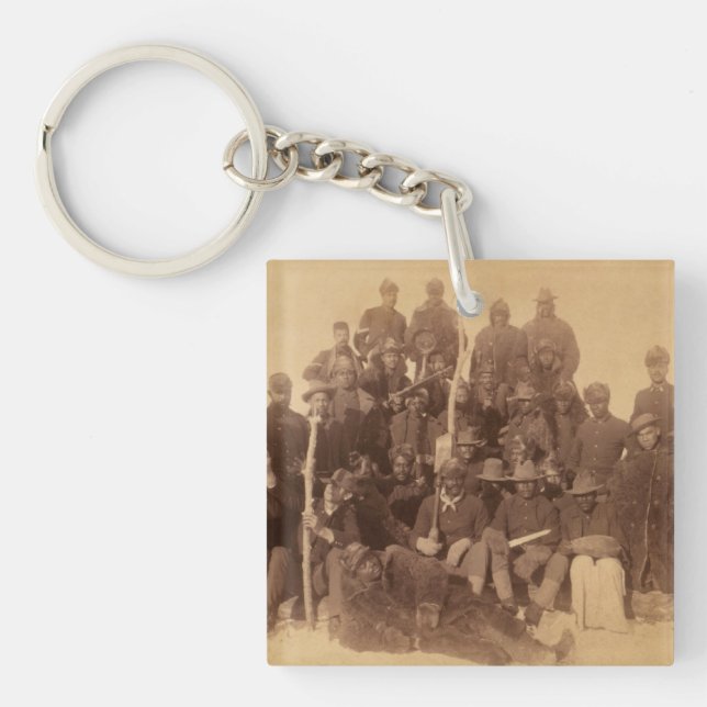 Buffalo Warriors: American Black Fighting Cavalry Keychain (Front)