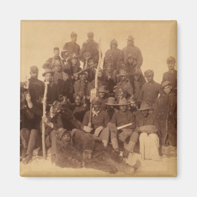 Buffalo Warriors: American Black Fighting Cavalry Magnet (Front)