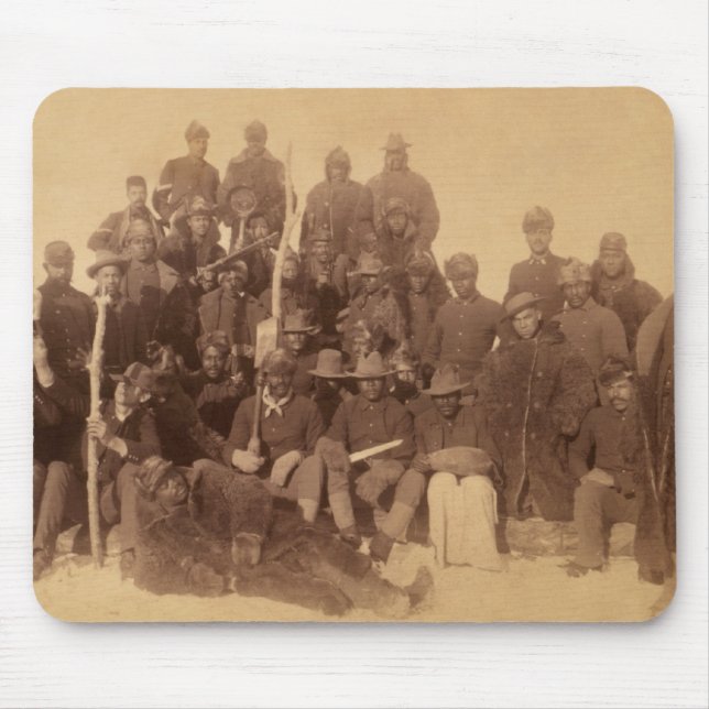 Buffalo Warriors: American Black Fighting Cavalry Mouse Pad (Front)