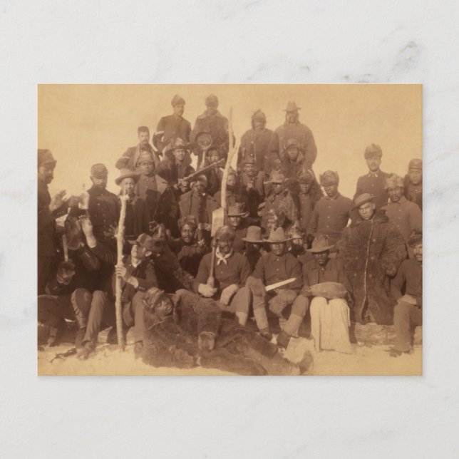 Buffalo Warriors: American Black Fighting Cavalry Postcard (Front)