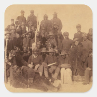 Buffalo Warriors: American Black Fighting Cavalry Square Sticker