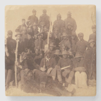 Buffalo Warriors: American Black Fighting Cavalry Stone Coaster