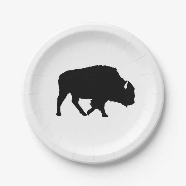 Buffalo Wilderness Camper Paper Plates (Front)