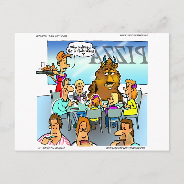 Buffalo Wings Funny Cartes Tee - shirts & Cadeaux (Devant)