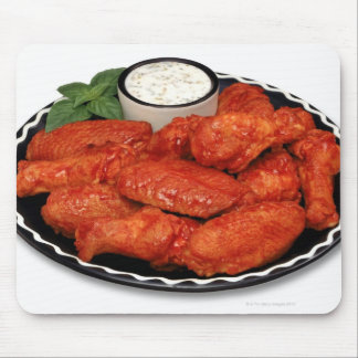 Buffalo wings with blue cheese mouse pad
